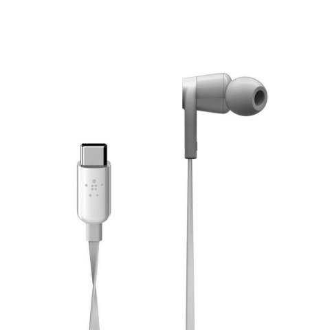 BELKIN ROCKSTAR INEAR HEADPHONE/WITH USB-C CONNECTOR WHITE