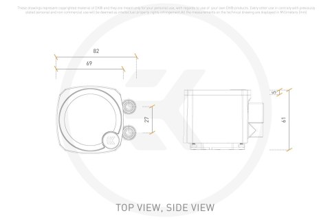 Chłodzenie wodne EK Water Blocks EK Nucleus AIO CR360 Dark, CPU