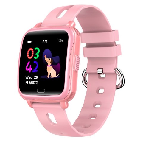 Dziecięcy smartwatch BT Denver z pomiarem różowy Dziecięcy smartwatch BT Denver z pomiarem różowy