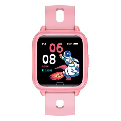 Dziecięcy smartwatch BT Denver z pomiarem różowy Dziecięcy smartwatch BT Denver z pomiarem różowy