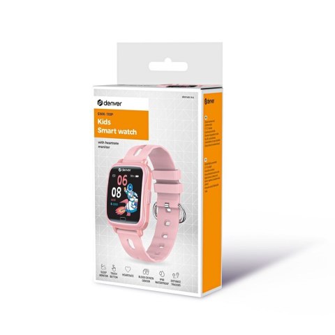 Dziecięcy smartwatch BT Denver z pomiarem różowy Dziecięcy smartwatch BT Denver z pomiarem różowy