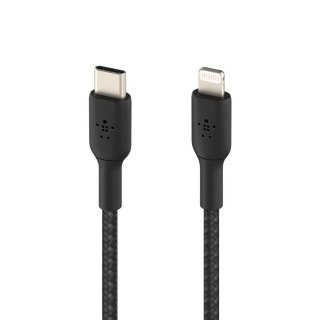 LIGHTNING/USB-C CABLE/MFI 2M BLACK