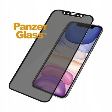 PanzerGlass | Zobacz materiał P2665 | Osłona ekranu | Jabłko | iPhone Xr/11 | Szkło hartowane | Czarny | Filtr poufności; Pokryc