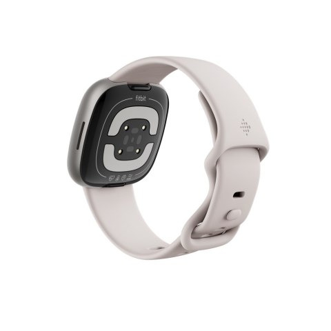 Smart watch Fitbit Sense 2, platinum body with a moon-white silicone strap Smart watch Fitbit Sense 2, platinum body with a moon-white silicone strap
