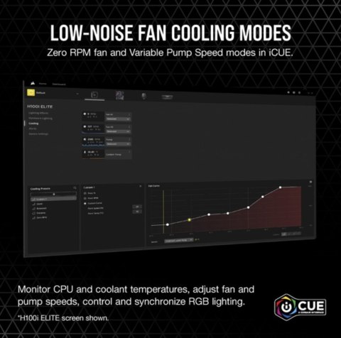 CORSAIR iCUE H100i ELITE RGB Chłodzenie procesora cieczą Corsair