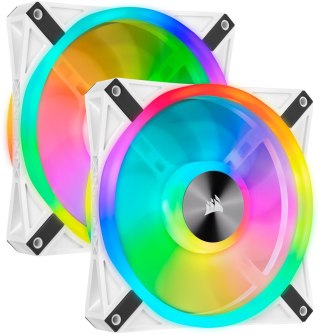 Corsair iCUE QL140 RGB PWM Fan 2 Pack z kontrolerem RGB - 140mm, biały