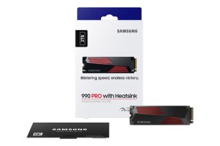 SSD PCIE G4 M.2 NVME 2TB W/HS/990 PRO MZ-V9P2T0GW SAMSUNG