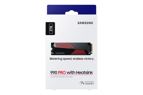 SSD PCIE G4 M.2 NVME 2TB W/HS/990 PRO MZ-V9P2T0GW SAMSUNG