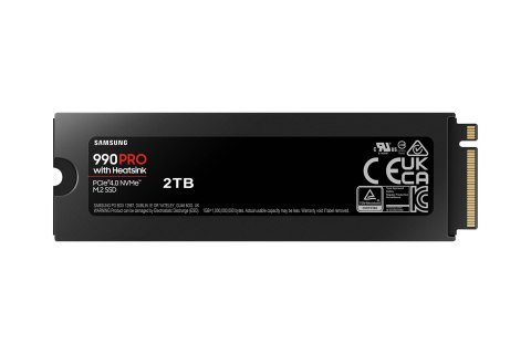 SSD PCIE G4 M.2 NVME 2TB W/HS/990 PRO MZ-V9P2T0GW SAMSUNG