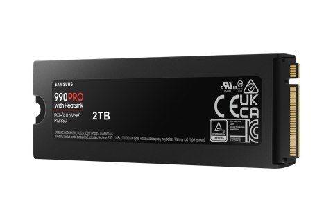 SSD PCIE G4 M.2 NVME 2TB W/HS/990 PRO MZ-V9P2T0GW SAMSUNG