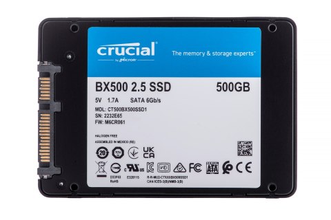 SSD SATA2.5" 500GB 6GB/S/BX500 CT500BX500SSD1 CRUCIAL