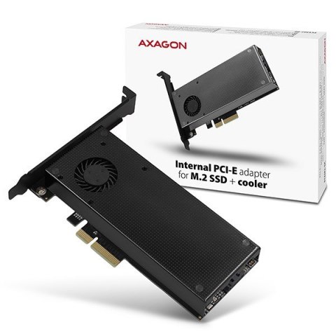 Adapter Axagon PCEM2-DC PCI-E x4 na M.2 NVMe z chłodzeniem