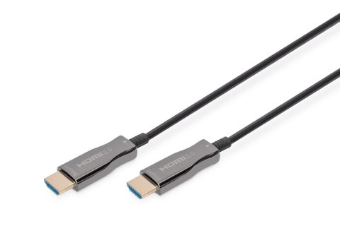 DIGITUS KABEL POŁĄCZENIOWY HYBRYDOWY AOC HDMI 2.0 PREMIUM HIGH SPEED 4K60HZ UHD HDMI A/HDMI A M/M CZARNY 20M AK-330125-200-S