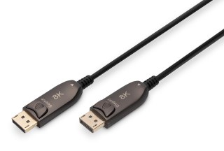 Kabel DP/DP M/M czarny 30m DisplayPort 1.4 Hybrydowy AOC 8K 60Hz UHD