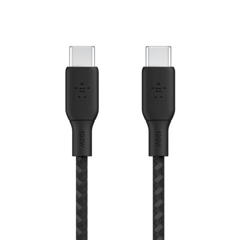 BELKIN BRAIDED USB-C/USB-C/CABLE SUPPORTS FAST CHARGING UP