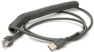 Cable, USB, Type A, Coiled, POT, CAB-524, 8 ft.