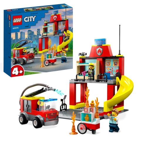 LEGO 60375 CITY Remiza strażacka i wóz strażacki p3