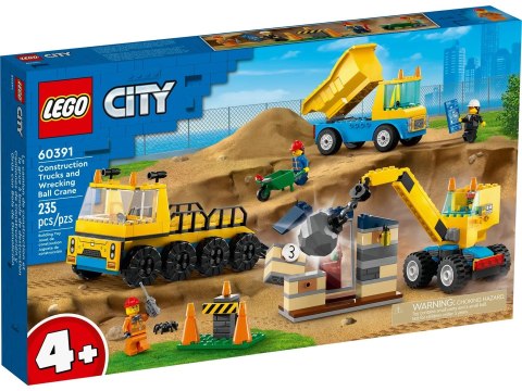 LEGO 60391 CITY Ciężarówki i dźwig z kulą wyburzeniową p3