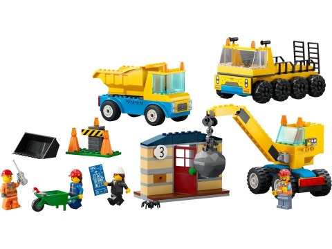 LEGO 60391 CITY Ciężarówki i dźwig z kulą wyburzeniową p3