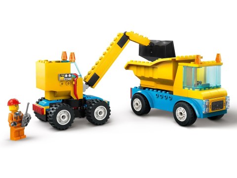 LEGO 60391 CITY Ciężarówki i dźwig z kulą wyburzeniową p3