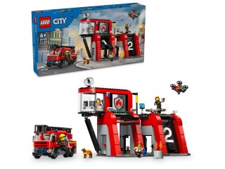 LEGO 60414 CITY Remiza strażacka z wozem strażackim p2