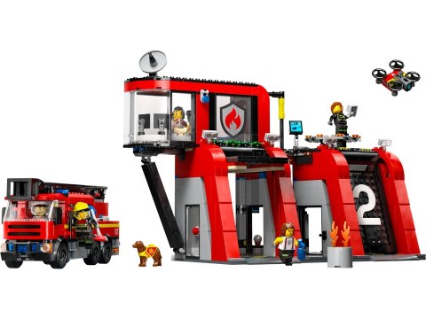 LEGO 60414 CITY Remiza strażacka z wozem strażackim p2