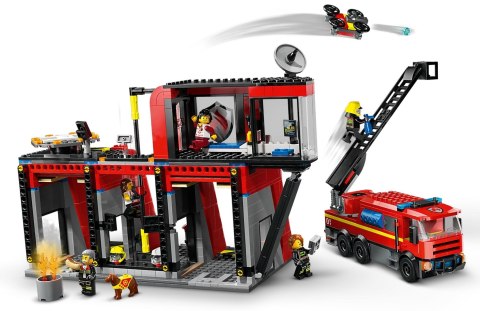 LEGO 60414 CITY Remiza strażacka z wozem strażackim p2