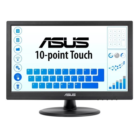 ASUS VT168HR monitor komputerowy 39,6 cm (15.6") 1366 x 768 px WXGA LED Ekran dotykowy Czarny ASUS VT168HR monitor komputerowy 39,6 cm (15.6") 1366 x 768 px WXGA LED Ekran dotykowy Czarny