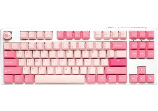 Klawiatura gamingowa Ducky One 3 Gossamer Pink TKL - MX-Ergo-Clear