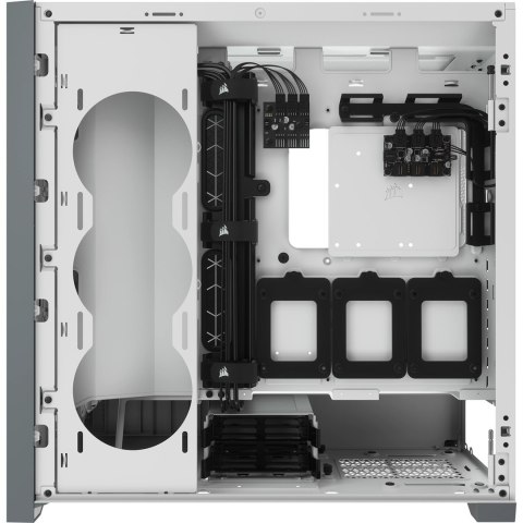 Korsarz | Inteligentna obudowa komputera ATX | 5000X RGB | Szyba boczna | Biały | Wieża środkowa | Zasilacz w zestawie Nie | For