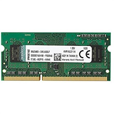 Pamięć Kingston KVR16LS11/4 (DDR3 SO-DIMM; 1 x 4 GB; 1600 MHz; CL11)