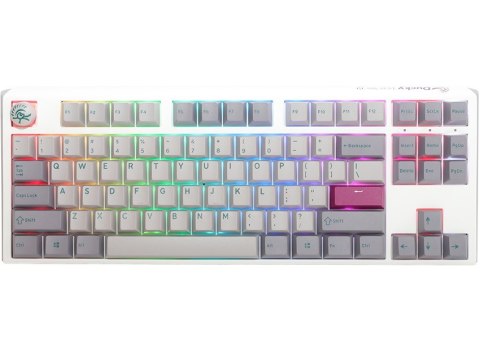 Ducky One 3 Mist Grey Klawiatura Gamingowa TKL, RGB LED - MX-Red