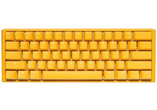 Ducky One 3 Żółta Mini Klawiatura Gamingowa, RGB LED - MX-Black (US)