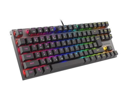 KLAWIATURA DLA GRACZY GENESIS THOR 303 TKL CZ/SK PODŚWIETLENIE RGB MECHANICZNA RED CZARNA HOT SWAP KLAWIATURA DLA GRACZY GENESIS THOR 303 TKL CZ/SK PODŚWIETLENIE RGB MECHANICZNA RED CZARNA HOT SWAP