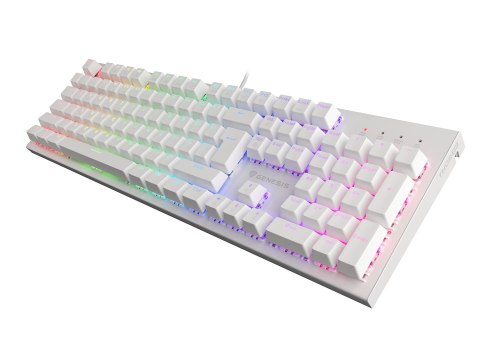KLAWIATURA DLA GRACZY GENESIS THOR 303 US PODŚWIETLENIE RGB MECHANICZNA BROWN SWITCH BIAŁA HOT SWAP KLAWIATURA DLA GRACZY GENESIS THOR 303 US PODŚWIETLENIE RGB MECHANICZNA BROWN SWITCH BIAŁA HOT SWAP