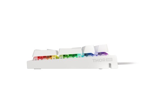 KLAWIATURA DLA GRACZY GENESIS THOR 303 US PODŚWIETLENIE RGB MECHANICZNA BROWN SWITCH BIAŁA HOT SWAP KLAWIATURA DLA GRACZY GENESIS THOR 303 US PODŚWIETLENIE RGB MECHANICZNA BROWN SWITCH BIAŁA HOT SWAP
