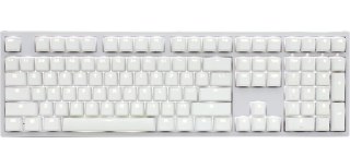 Klawiatura do gier Ducky One 2 White Edition PBT, MX-Red, Biała dioda LED - Biała