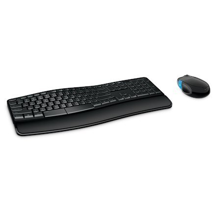 Zestaw klawiatury i myszy Microsoft Sculpt Comfort Desktop, przewodowy, mysz w zestawie, RU, klawiatura numeryczna, USB, czarny