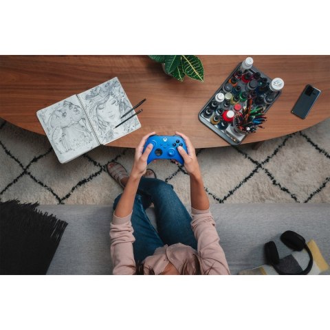 Microsoft Xbox Wireless Controller Niebieski, Biały Bluetooth/USB Gamepad Analogowa/Cyfrowa Android, PC, Xbox One, Xbox One S, X Microsoft Xbox Wireless Controller Niebieski, Biały Bluetooth/USB Gamepad Analogowa/Cyfrowa Android, PC, Xbox One, Xbox One S, X