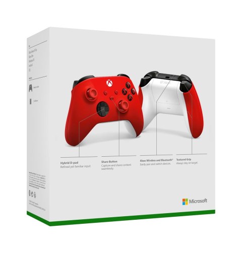 Microsoft Xbox Wireless Controller Czerwony Bluetooth/USB Gamepad Analogowa/Cyfrowa Xbox, Xbox One, Xbox Series S, Xbox Series X