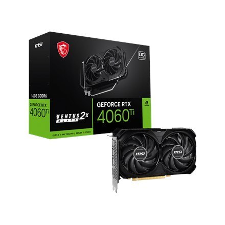 VGA PCIE16 RTX4060TI 16GB/4060TI VEN 2X BLACK 16G OC MSI