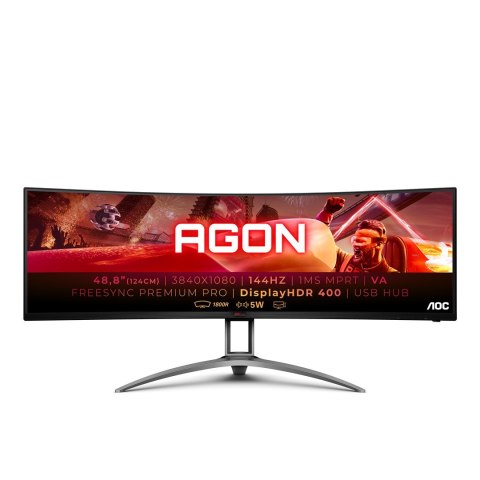 AG493QCX 124.5CM 49IN VA/3840X1080 3000:1 400CM/QM 32:9 AG493QCX 124.5CM 49IN VA/3840X1080 3000:1 400CM/QM 32:9