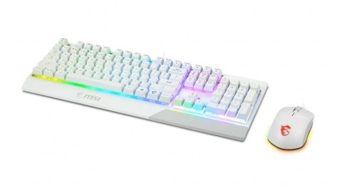 KEYBOARD +MOUSE/VIGOR GK30 COMBO WHITE US MSI