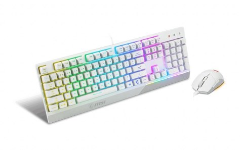 KEYBOARD +MOUSE/VIGOR GK30 COMBO WHITE US MSI