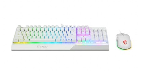 KEYBOARD +MOUSE/VIGOR GK30 COMBO WHITE US MSI