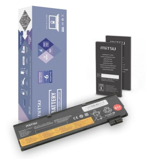 MITSU BATERIA LENOVO BC/LE-T570 (4400 mAh (47 Wh) 10.8V (11.1V) 6 ogniw Li-Ion MITSU BATERIA LENOVO BC/LE-T570 (4400 mAh (47 Wh) 10.8V (11.1V) 6 ogniw Li-Ion