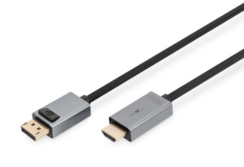 Kabel adapter PREMIUM DisplayPort - HDMI 4K 30Hz DP/HDMI M/M 3m