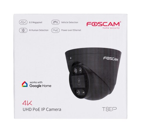 Kamera Foscam T8EP 8MP POE Czarna