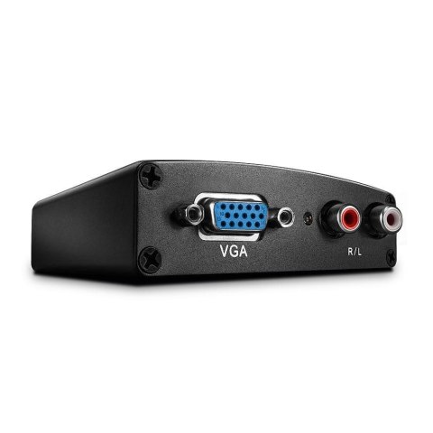 Konwerter VGA oraz Audio na HDMI LINDY czarny