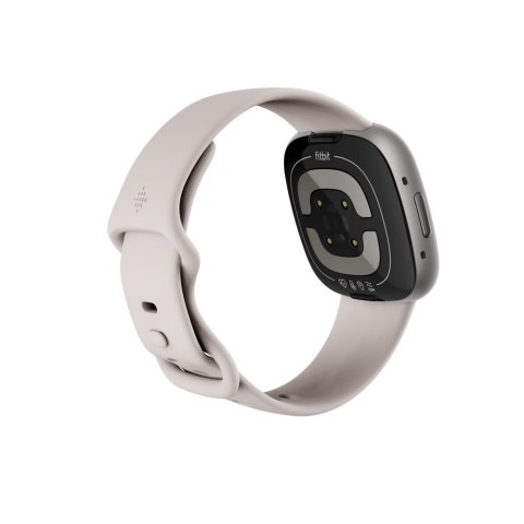 Smart watch Fitbit Sense 2, platinum body with a moon-white silicone strap Smart watch Fitbit Sense 2, platinum body with a moon-white silicone strap